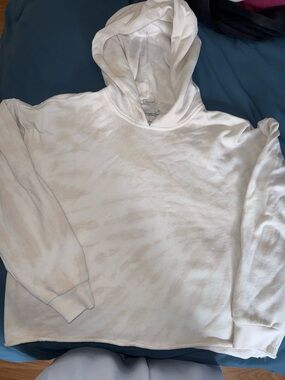 Abercrombie & Fitch White Tie-Dye Hoodie